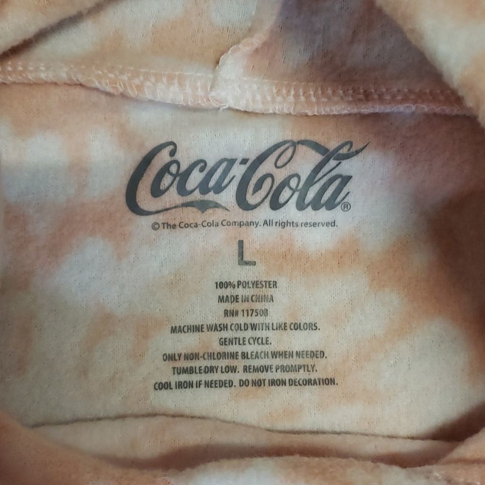 Coca Cola long sleeve fleece cropped hoodie - Picture 8 of 8